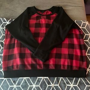 Torrid 4X Plaid Sweatshirt